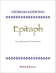 Epitaph Vocal Solo & Collections sheet music cover